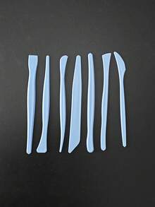 7件套成人雕塑黏土陶艺工具超轻DIY雕塑套装绘画造型 - 彩色 - 查看 7
