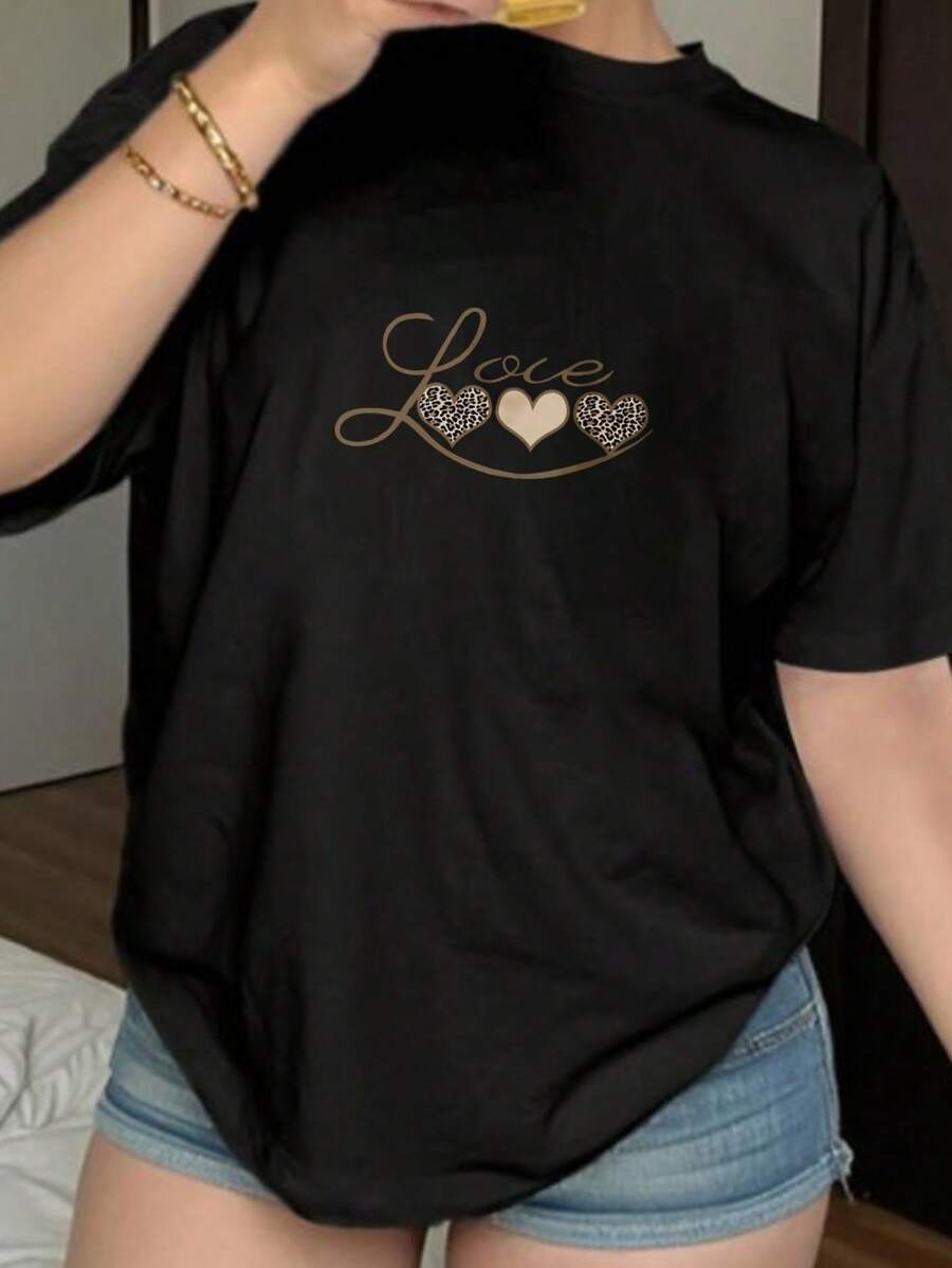 Mujer 01. Camiseta de manga corta para mujer con corte holgado, nuevo modelo 2026 de alta calidad, confeccionada con un tejido cómodo y disponible en varios colores; ideal tanto para uso diario como para deportes. - Negro - Ver 1
