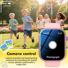 Reloj inteligente multifuncional para niños, con llamadas, juegos, música, recordatorios - todo en uno, llamadas inalámbricas y alerta de llamadas entrantes, modo de juego y fondo de pantalla personalizables, adecuado para adolescentes - Ver 4