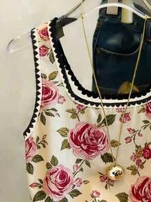 Nueva llegada Camiseta de tirantes ajustada de algodón versátil y casual para uso diario para mujeres - Multicolor 4 - Ver 3