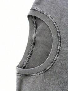 Tops de Verano 2026: Camiseta Gris Retro Lavada con Estampado a Doble Cara (Camiseta de Algodón Puro de 230g) con Diseño Gráfico Cristiano "La Maternidad es Trabajo de Reino" y Proverbios 31:25-27 y Diseño Floral, Camiseta Cómoda y a la Moda, Estilo Urbano, Camisetas de Algodón Holgadas y Cómodas, Camiseta con Cuello Redondo Estampada Y2K para Mujer, Vacaciones, Primavera, Festival, Camisetas Gráficas. - Blanco - Ver 3