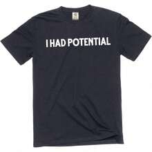 Camiseta Divertida para Hombre con Estampado Humorístico "Tenía Potencial" LSUK - Blanco - Ver 12