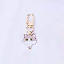 1pc Creative Fashionable Cute Diverse Cat Keychain, Street Style Holiday Party Gift For Friends And Family, Clothing, Car Keys, Bag Charm, Unisex Graduation Gift - Multicolor - View 11