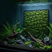 3D打印PLA苔藓墙种植网，水族箱悬挂式苔藓固定网，爪哇莫丝/圣诞莫丝/孔雀莫丝专用种植架，可放置于水族箱内或粘贴于水族箱壁上，防止鱼虾缠绕，景观装饰 - A - 查看 5