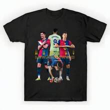 Robert Lewandowski Barcelona T-Shirt unisex de la de algodón puro de alta densidad de 220 g. C-AmiS-eta uniS-ex 100 % aL-Godón de - Tejido de alta densidad. Apta para todo tipo de perS-onas, ya sean mujeres o hombres. Tejido duradero de alta C-Alidad apto para todas las estaciones, suave al tacto pero duradero. Tops transpirables. Conjuntos de otoño para mujer. Conjuntos de vaC-Aciones para mujer. Disfraz de Halloween para mujer. - Negro - Ver 1