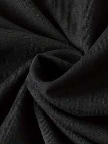 Women's Cotton T-Shirt, Personalized Teacher Shirt With Custom Name - White Leopard Print Tie Top, Teacher's Day Gift, Exclusive Teacher Apparel, Educator Gift, Machine Washable, Fun Theme, Comfortable Fabric, Decorated Shirt With Bow, Staff Gift, Crew Neck, 100% Cotton, Soft Fabric, Short Sleeve - 黑色 - 查看 3