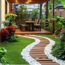 Đá trang trí tự nhiên bóng loáng - Đá sông trắng và sỏi đánh bóng, thích hợp cho cây trồng trong nhà, bể cá, cảnh quan sân vườn, trang trí bình hoa | Đồ thủ công mỹ nghệ, Trang trí nhà cửa (Phụ kiện bể cá, Trang trí sân vườn, Trang trí làm vườn) - 1 bộ - Xem 4