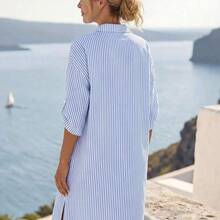 Women Midi Dresses - Brown - View 3