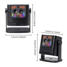 New USB Party Lights, Multi-Mode Voice Control Laser Light Flashing Stage Light Projector With Remote Control, Autumn Special Offer, Suitable For Home Indoor Parties, Birthday Decorations, Club Dancing, Karaoke, Halloween And Christmas Performances - Dark Grey - View 4