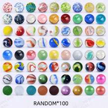 30/60/100pcs 1.6cm Colorful Transparent Glass Beads, Bouncy Marbles - Multicolor - View 9