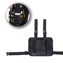 1pc Canvas Electrician Tool Waist Bag, Portable Small Storage Durable Multi-Function Installation Tool Pouch. Storage And Tool Organization, Tool Bag. - Multicolor - View 12