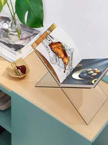 Reading Stand, Prayer Recitation Stand, Prayer Tray, Acrylic Bookshelf, Holder - Coffee Table Bookshelf - Clear - View 5
