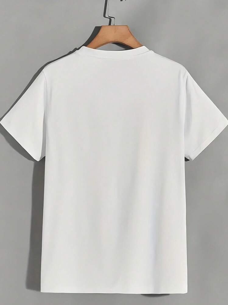 Batfink 180g Fashion T-Shirt For Everyday Wear, Unisex Casual T-Shirt, Gift, Group Wear, Short Sleeve Crew Neck T-Shirt, Fashion Printed T-Shirt For The Holiday Season - Unisex Loose Cotton Short Sleeve Crew Neck T-Shirt In Urban Vintage Style. - White - View 2