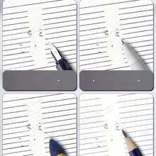 Premium TPR Ballpoint Pen Eraser - Rectangular, Perfect For Students And Office Use, Compatible With Gel Pens, Ballpoint Pens And Fountain Pens, Rubber Material, Black - A - View 9