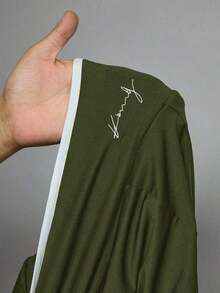 Nuevos Pantalones Acampanados De Talle Alto Con Envoltura En Color Sólido Simple Para Verano 2024 - Verde militar - Ver 9