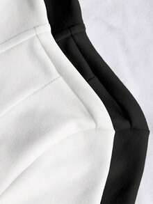 Chaqueta delgada de terciopelo negro para mujer, chaqueta de manga larga con cierre de cremallera de estilo casual y ajuste ceñido para el otoño - Blanco 3 - Ver 4