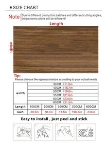 1Roll Real Teak Look, Zero Worry. Waterproof & Tough, A DIY Breeze. - Teak - View 7