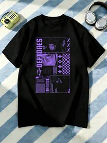 Camiseta unisex de manga corta, negraUnisexoCamisetaHechode,Pesaje220Grams,Con características destacadasaEleganteDeflonesPatrón,PerfectoparaInformalDesgasteconJeans,ExhibiciónPersonalidad,yIdealcomoaRegaloparaParejas,NavidadyDía de San ValentínDía.playerashombre, , , Dazymujer,romwehombres, bohochic,maestrasregalos,camisetaparaconjuntos de mujercon curvasparamu,y2k, - Negro - Ver 1