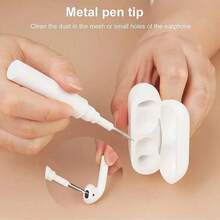 1 chiếc bàn chải vệ sinh tai nghe 3 trong 1, thích hợp cho tai nghe không dây, tai nghe chụp tai, hộp sạc, máy tính và bàn phím - Giữ cho thiết bị của bạn luôn sạch sẽ và hợp vệ sinh. - Xem 8