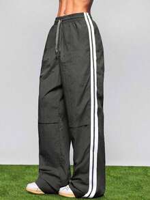Pantalones deportivos de moda para mujer, aptos para el verano - Marrón Chocolate - Ver 5