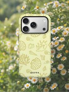 GIIPPA 1 chiếc ốp lưng điện thoại màu vàng nền với họa tiết vỏ sò, phù hợp với điện thoại 17 Pro Max, 16 Pro Max, 15 Pro Max, 14 Pro Max, kiểu dáng Hàn Quốc thời trang và độc đáo, tương thích với 11/12/13/14/15/16 Pro Max Plus, thiết kế thanh lịch phù hợp cho cả nam và nữ, món quà lý tưởng cho bạn gái vào dịp Giáng sinh, Lễ tình nhân, Lễ Phục sinh, mùa cưới và sinh nhật. - Màu vàng - Xem 8