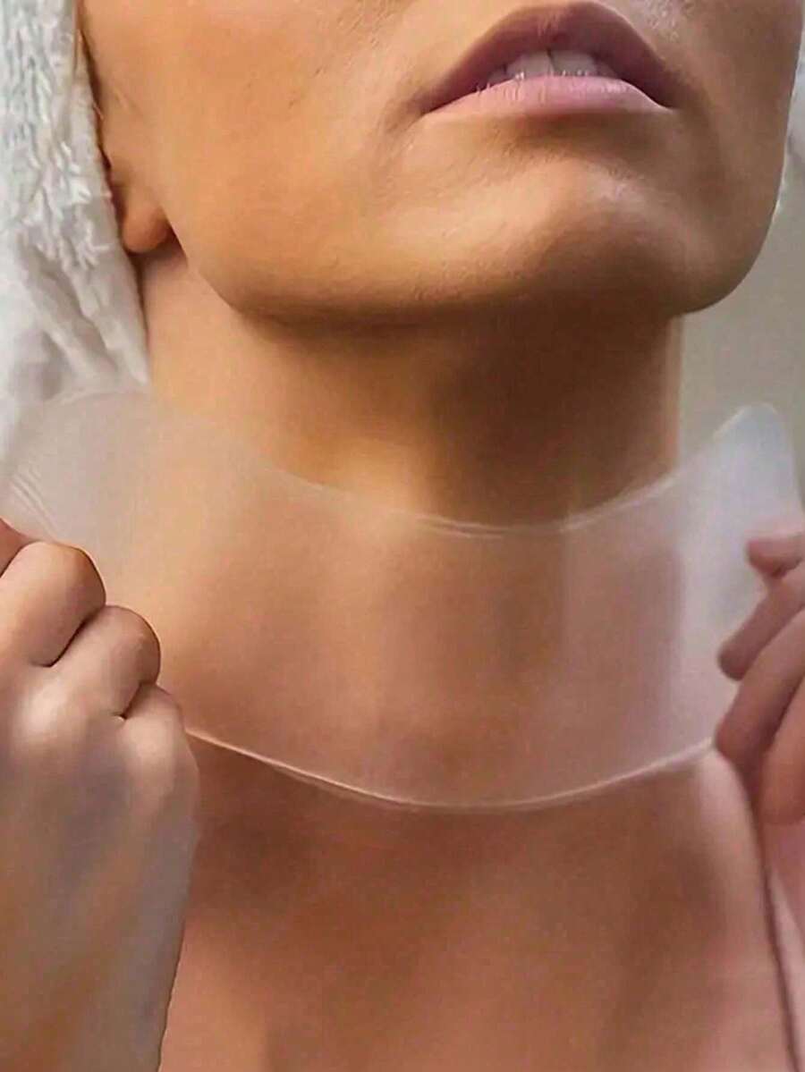 رقعات سيليكون قابلة لإعادة الاستخدام لتنعيم الوجه والرقبة والصدر، أداة تنعيم البشرة والعناية بالبشرة للنساء والفتيات - النموذج العادي - مشاهدة 1