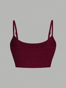 Camiseta sin mangas sexy y casual para mujer, perfecta para el verano - Burdeos - Ver 6