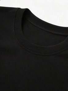 Camiseta Oversize Talla Grande Mujer con Estampado de Corazones y Leopardo - Ropa Casual Chic para Mujeres - Negro - Ver 4