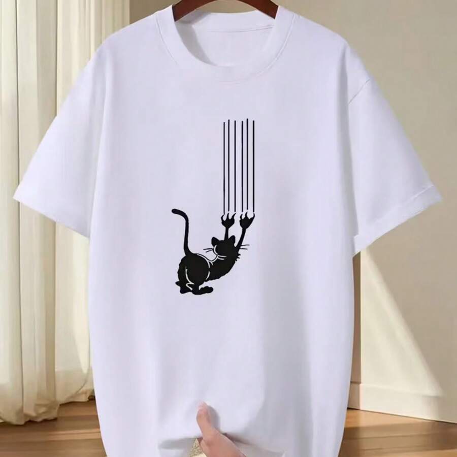 Camiseta impresa para hombres y mujeres - Blanco - Ver 1