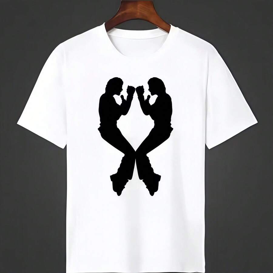 Camiseta de manga corta para hombres y mujeres de Michaels Jacksons, ropa casual para fans de MJS, conjunto para parejas, adult - Blanco - Ver 1