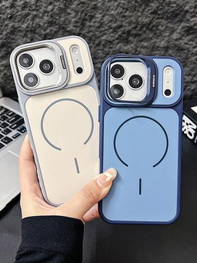 Ốp lưng điện thoại cao cấp có ngăn bảo vệ camera, tương thích với iPhone 17 Pro Max 17 Pro 17 16 15 14 Plus 13 Pro Max, kiểu ví đựng ống kính, có chân đế, làm bằng acrylic trong suốt chống sốc.