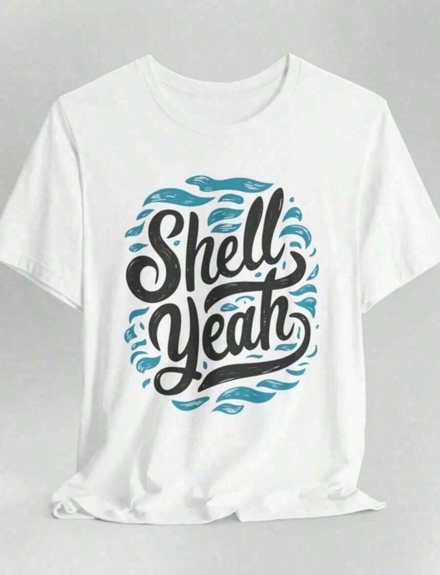 'Summer Vibes' Print T-Shirt, Size S, Cute T-Shirt, Party T-Shirt, Beach T-Shirt, Summer T-Shirt - 波爾多 - 查看 1