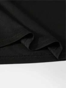 Camiseta de Mujer: Camiseta negra de manga corta para damas, con diseño de cartas de póker, diseñada para ofrecer comodidad y adecuada para el uso diario. Camisetas para Mujer. - Negro - Ver 6