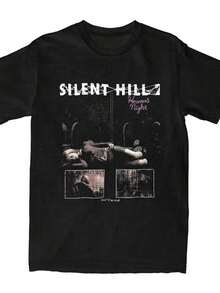 2025 New Great  SH2 Heavens Night Si Hill Stuff T-Shirt Prints For Men Women Casual Summer Tops - 黑色 - 查看 8