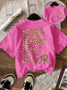 Camiseta de Mujer DrmWander, Camiseta de Manga Corta con Estampado Gráfico Estilo Casual Urbano, Bonita Camiseta de Verano, Camisetas Lindas para Mamá, Camiseta Personalizada, Camiseta Gráfica Personalizada, Camiseta de Mujer, Conjuntos de Ropa de Vacaciones, Conjuntos de Playa, Ropa de Verano para Mujer, Camisetas para Damas para el Verano, Tops de Mujer para el Verano, Atuendo para la Playa para Mujer, Camisetas para Damas para el Verano - Rosa intenso 4 - Ver 4