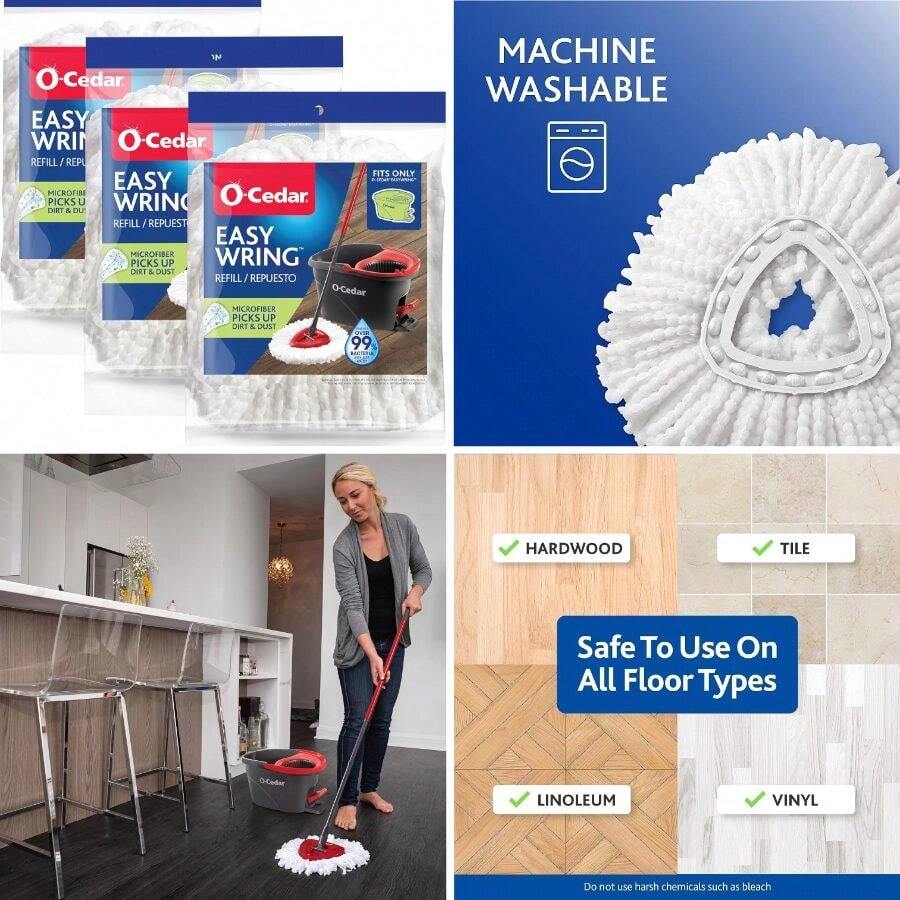 EasyWring Spin Mop Refill (Pack Of 3) - EasyWring + 3 件裝 - 查看 1
