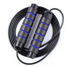 Jump Rope, Tangle-Free Rapid Speed Jumping Rope Cable With Ball Bearings For Women, Men & Kids, Adjustable Steel Jump Rope With Foam Handles For Home Gym Exercise Fitness Workout Equipment & Slim Body - Random Color - View 2