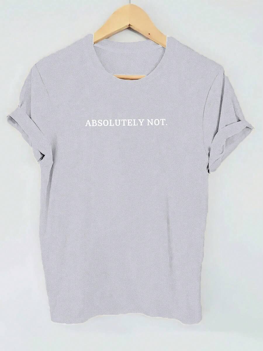 Tallas Grandes - Tallas Grandes - Camisetas de Verano de Manga Corta para Mujer con Estampados Elegantes - Gris Claro - Ver 1