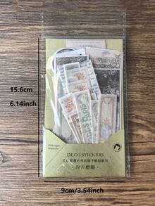 40张/包复古风格标题和纸胶带贴纸，DIY剪贴簿、日记本、装饰材料 - DT320 - 查看 2