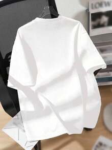 Camiseta de manga corta con gráfico casual para adolescentes, adecuada para el verano - Blanco - Ver 2