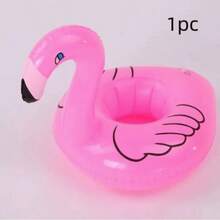 1/5/11pcs Flamingo Inflatable Pool Float Cup Holder Wholesale, Flamingo Floating Mat, Inflatable Cup Holder And Flamingo Cup Holder, Suitable For Hawaiian Theme Party, Birthday, Wedding, Beach And Pool Party Decoration - Multicolor - View 15