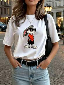 Women T-Shirts - White - View 4