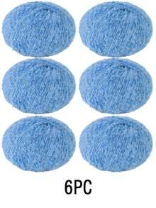 6-Pack 150g Chunky Crochet Yarn - Soft Baby Scarf Yarn, Crochet & Knitting Thread, Amigurumi Doll Handmade DIY Fabric Yarn | Crochet Chunky Yarn Wool Balls Webbing For Bags DIY Bags - 6pc - View 12