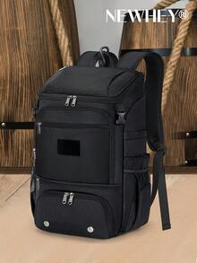 NEWHEY Baseball Backpack, Lightweight Softball Bag With Shoe Compartment Baseball Bag For Youth & Adult Softball Bat Bag With Fence Hook Helmet Holder Sports Backpack For T-Ball - Black - View 10