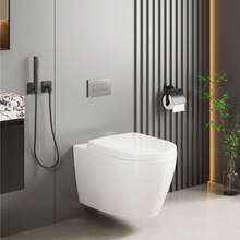 Toilettes - WC grand format + couvercle UF à bord intégral - Voir 7