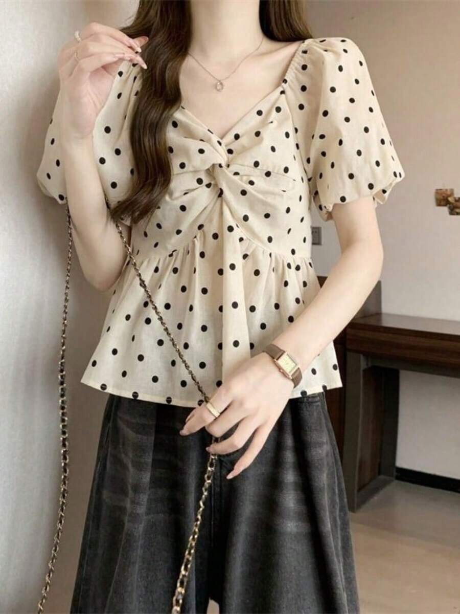 Women Tops - Apricot - View 1