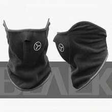 AD 1 pieza Máscara facial para montar motocicleta, máscara deportiva a prueba de viento para ciclismo, bufanda facial para bicicleta y esquí, máscara facial para montar motocicleta - Negro - Ver 3