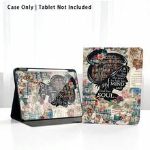1个女孩剪影设计翻盖平板电脑保护套，带笔槽，兼容荣耀Pad 8/9/10、荣耀GT 11.5英寸/X7/X8A/X9/X8Pro/X9Pro/V9/V8 Pro、MatePad 11英寸（2023/2022）、苹果第十代/11英寸（2025）（A16）、A9/A9+/A11/S11/S10 FE+，具备自动休眠/唤醒功能，适合作为返校、情人节、节日礼物。 - 彩色 - 查看 8