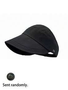 Women's Wide Brim Sun Hat, Ponytail Hole, UV Protection, Foldable, Suitable For Beach, Travel, Outdoor, Cycling, Camping, Commuting, Hiking, Summer - Multicolor - View 7