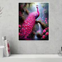 Kit de pintura de diamantes 5D - Diamante redondo completo, patrón de pavo real, juego de manualidades acrílicas para decoración del hogar, kit de pintura de diamantes sin marco, regalo creativo - Ver 10